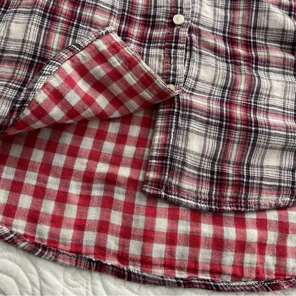AEROPOSTALE Women’s Long Sleeve Plaid Lined Button Down Shirt L - Picture 8 of 15